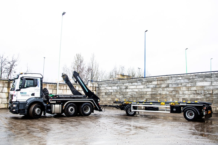 3-Achs-Absetzcontainerwagen